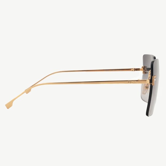 Fendi First FE4082US Gold-Tone FF-Crystal Square Sunglasses - Picture 4 of 10